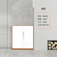 矮柜 资料柜 半高文件柜 钢制对开门柜 FENGLONG 咖套白钢柜矮柜