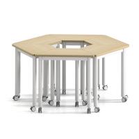 会议桌 组合条桌 梯形条桌 培训讨论桌 伟瑞B42款梯形条桌 可定制
