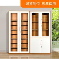 文件柜 资料柜 通玻文件柜 钢制文件柜 FENGLONG 咖套白文件柜钢柜