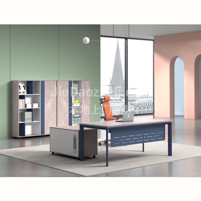 主管桌 钢木主管桌 扁方管3080钢架 经理办公桌 可定制