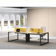 员工桌 职员办公桌 四人位 钢木职员位 伟瑞3060款工作位  可定制