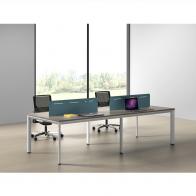 办公位 菱形腿 钢木办公位 六人工作组 伟瑞3580款工作位  可定制