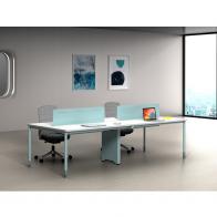 职员位 职员办公桌 四人位  钢木职员位 伟瑞B42款工作位  可定制