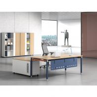 主管桌 钢木主管桌 圆管腿 经理办公桌 伟瑞KV款办公桌  可定制