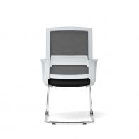 职员椅 弓形办公椅 会议椅 灰框网布椅 广东ST网布办公椅