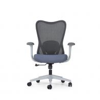 员工椅 中背员工椅 灰框款 中背网布椅 广东ST网布办公椅