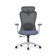 员工椅 高背员工椅 灰框款 高背网布椅 广东ST网布办公椅