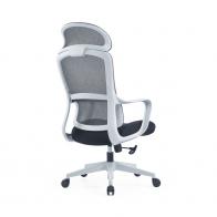 职员椅 高背职员椅 弹力靠 灰框网布椅 广东ST网布办公椅