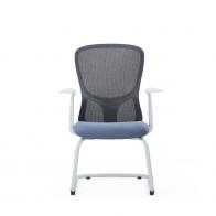 职员椅 网布会议椅 弓形椅 灰框网布椅 广东ST网布办公椅