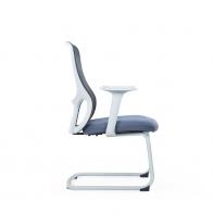 职员椅 网布会议椅 弓形椅 灰框网布椅 广东ST网布办公椅