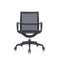 职员椅 黑框办公椅 全黑色 全网办公椅 广东ST网布办公椅