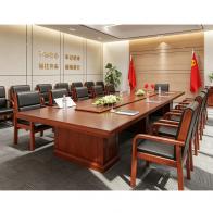 会议桌 实木会议桌 4.8/6米/8米会议桌 WoSen颂典传统会议桌