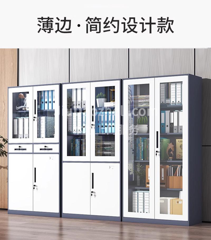 南京文件柜 灰白套长拉手